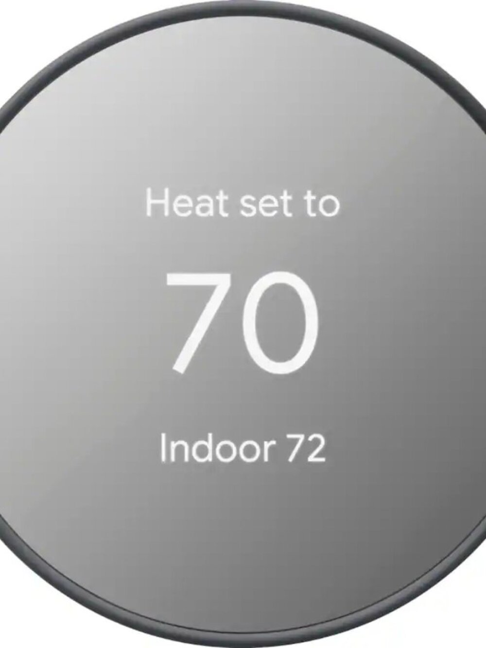 Google - Nest Thermostat - Programmable Wi-Fi Smart Thermostat - Charcoal